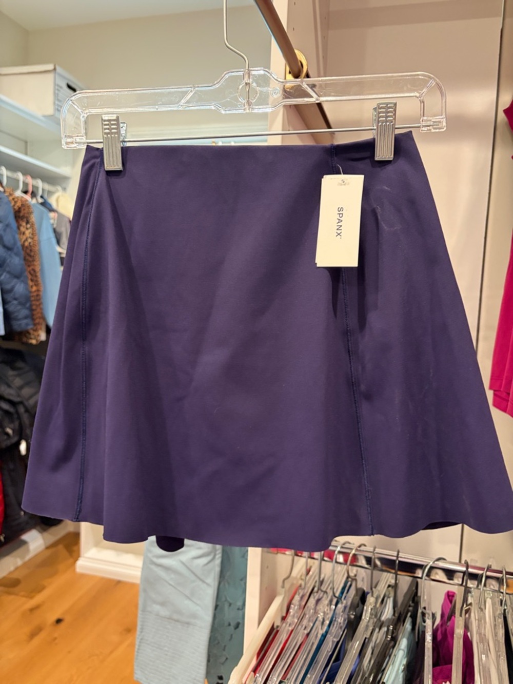 SPANX Navy Circle tennis Skirt